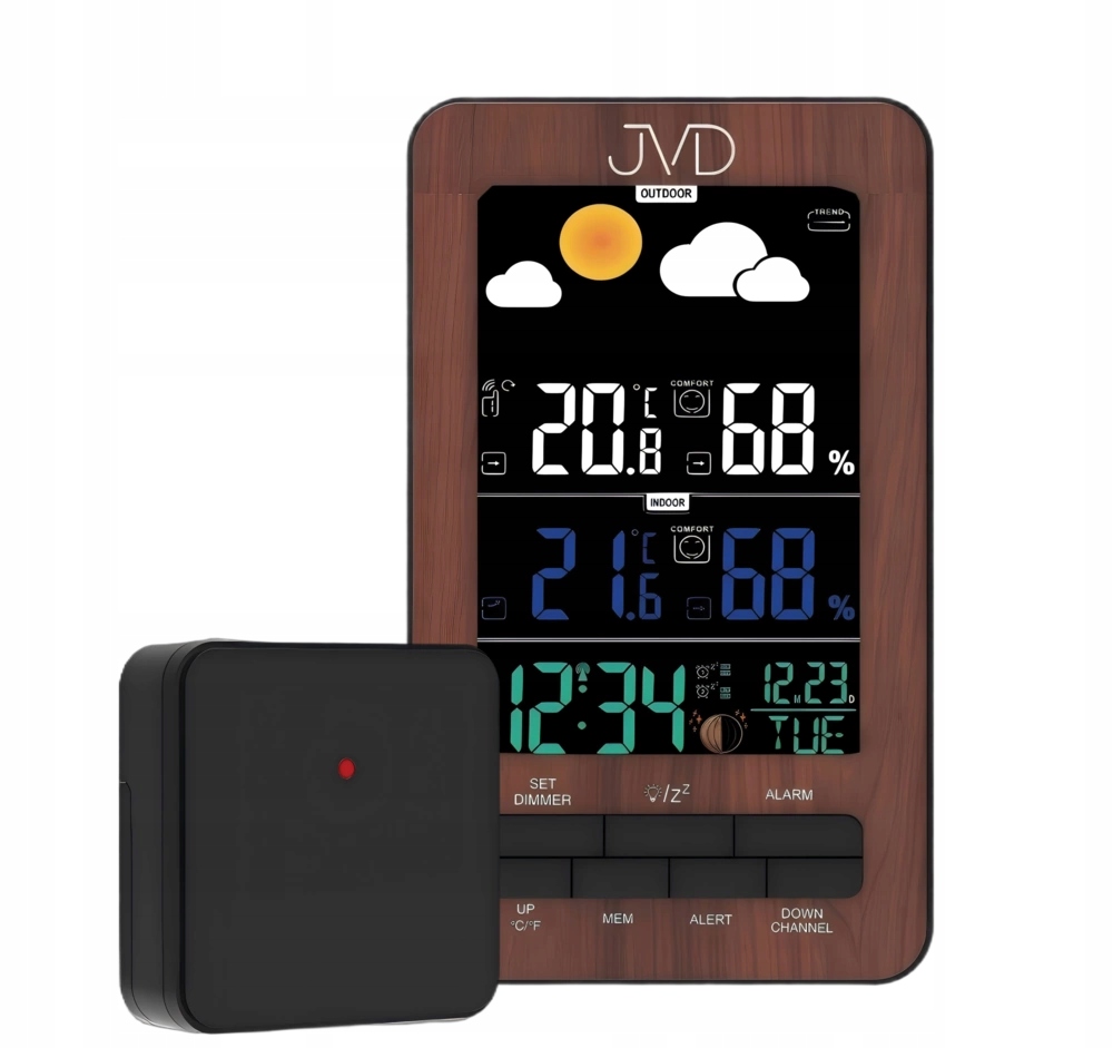Meteorologická Stanice Jvd RB6687.2 Radio Contolled Venkovní Senzor Vlhkoměr