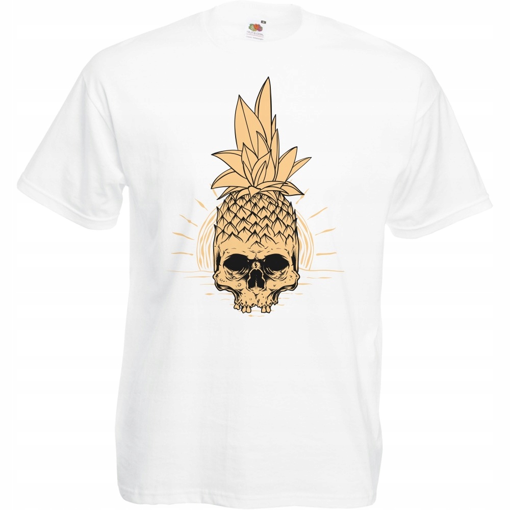 

Koszulka czaszka ananas sztuka L biała