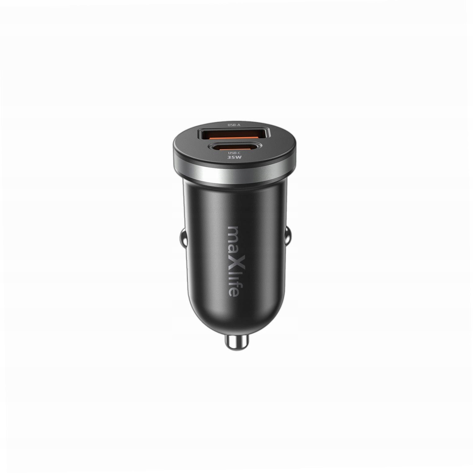 Szybka ładowarka samochodowa 35W 2 wejścia Usb-a Usb-c do iPhone 11