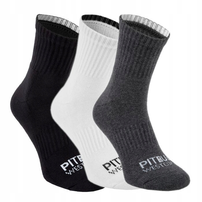 

Skarpety Pitbull High Ankle Tnt Cienkie 3pak 35-38