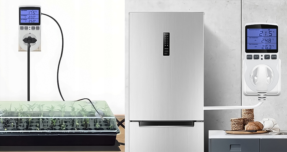 TERMOSTAT TIMER CYFROWY REGULATOR TEMPERATURY GNIAZDO SIECI 230V max. 3680W Rodzaj termostat