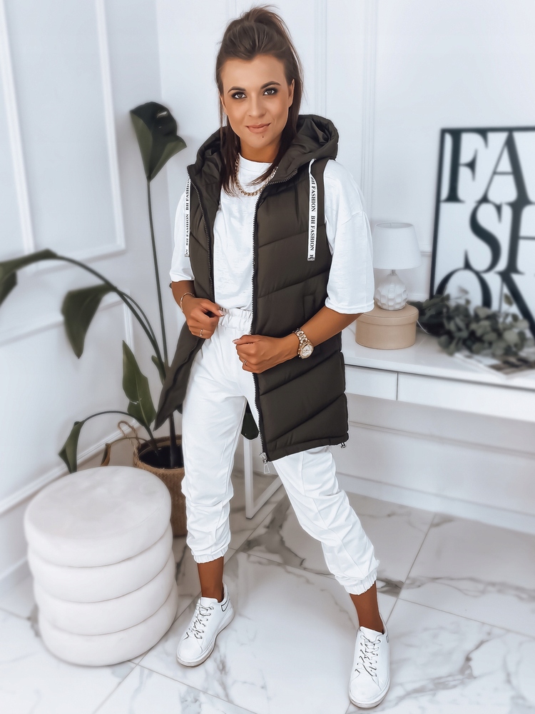 KAMIZELKA DAMSKA PIKOWANA Z KAPTUREM roz. XL Płeć kobieta