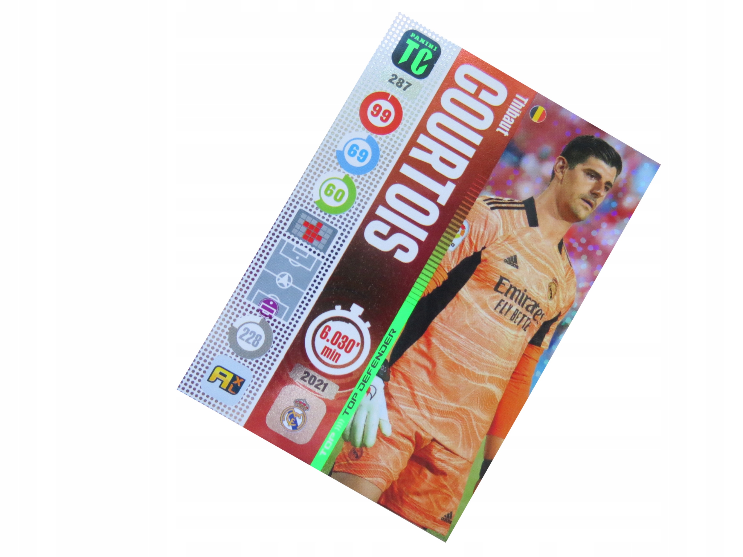 Panini Top Class Top Defender Courtois 287