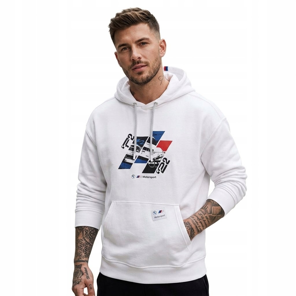 3412 Pánská Mikina Puma Klokanka S Kapucí Bmw Motorsport Mpower Bavlna S