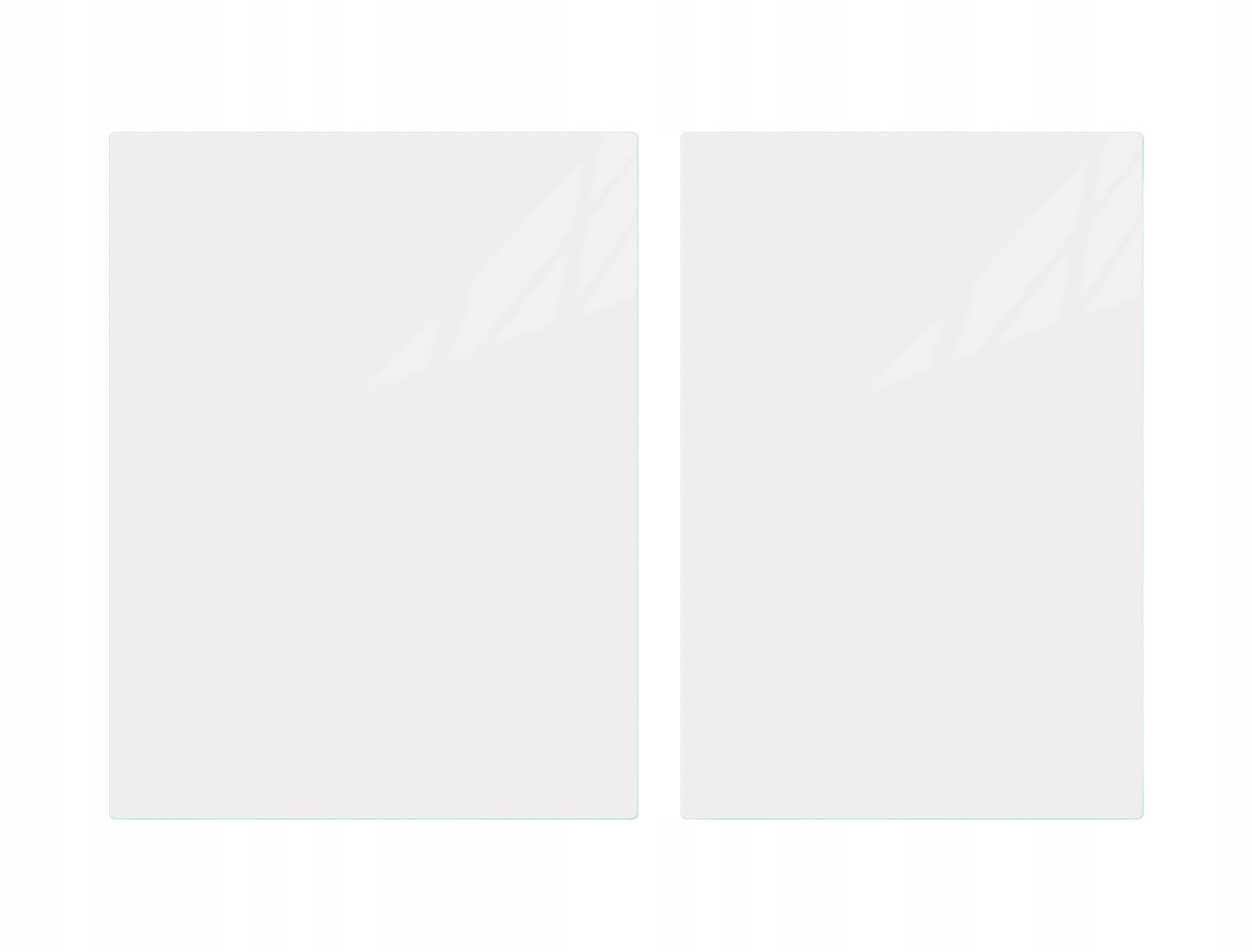 Skleněná Deska Na Krájení 40+35x52 Bílá 7v1