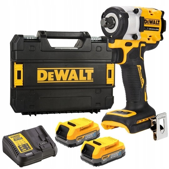 Klucz udarowy 1/2 406Nm 18V Powerstack DeWalt DCF921E2T-QW 2x1,7Ah