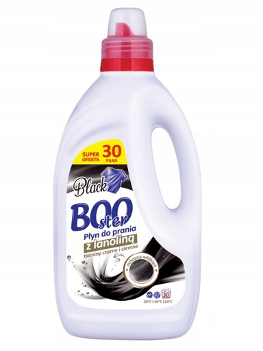 Levně 4x Booster Tekutý prací prostředek na tmavé tkaniny s Lanolinem 1,5 l
