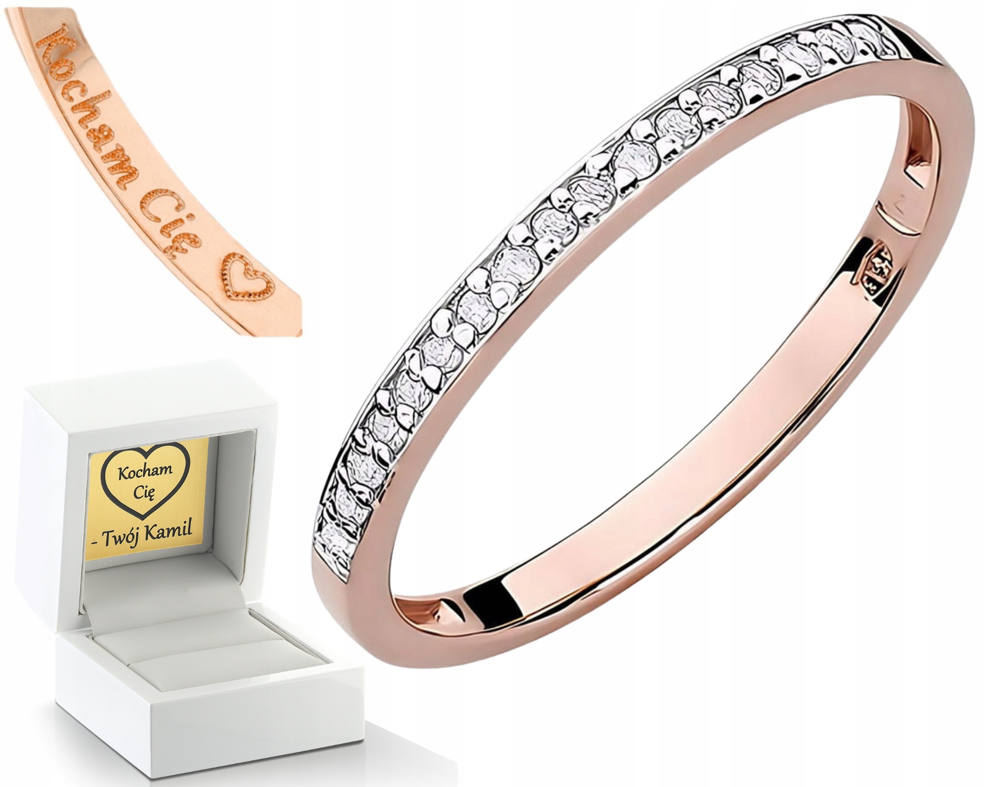 Růžové Zlato Prstýnek Plochý Prsten Zlato 585 Dárek Gravírování