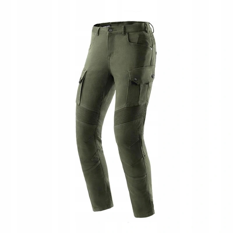 Motocyklové džínsy Rebelhorn Faster Olive Green zelené Darčeky