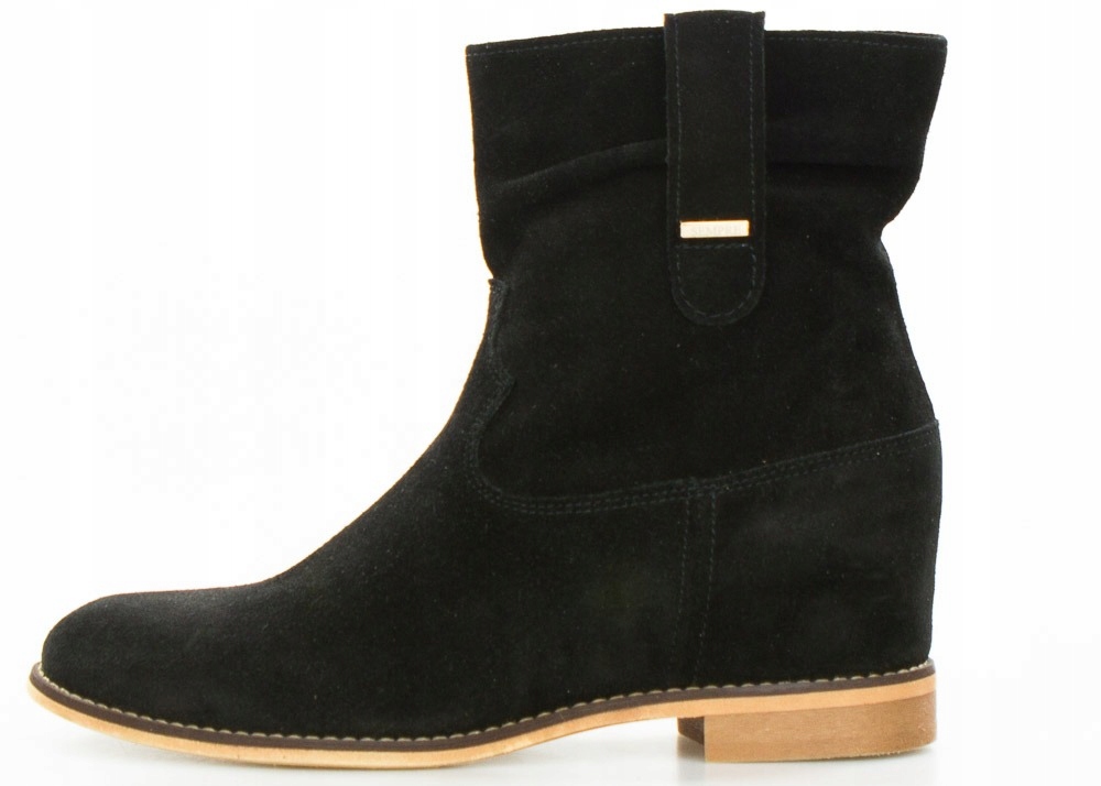 Kovbojské Boty Ploché Velurové Nazouvací Polské