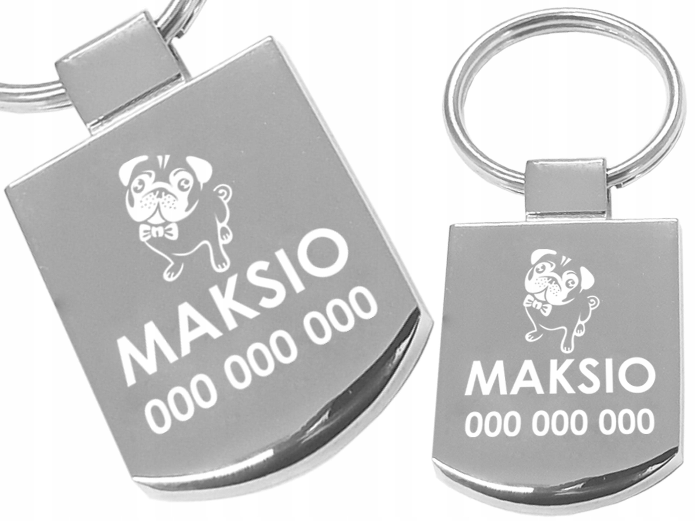 

Metalowy Identyfikator zawieszka adresówka Grawer