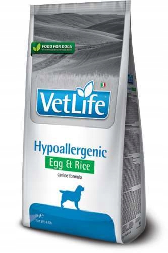 Levně Farmina Vet Life Hypoallergenic Egg & Rice 2 Kg Hypoalergenní krmivo pro psy s vejcem a rýží, 2 kg