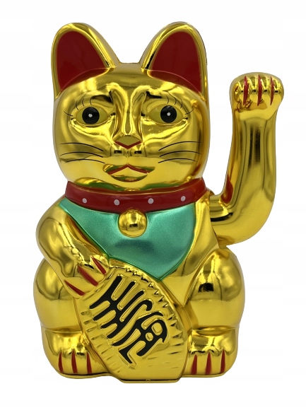 

Kotek szczęścia, lucky cat maneki neko, na baterie