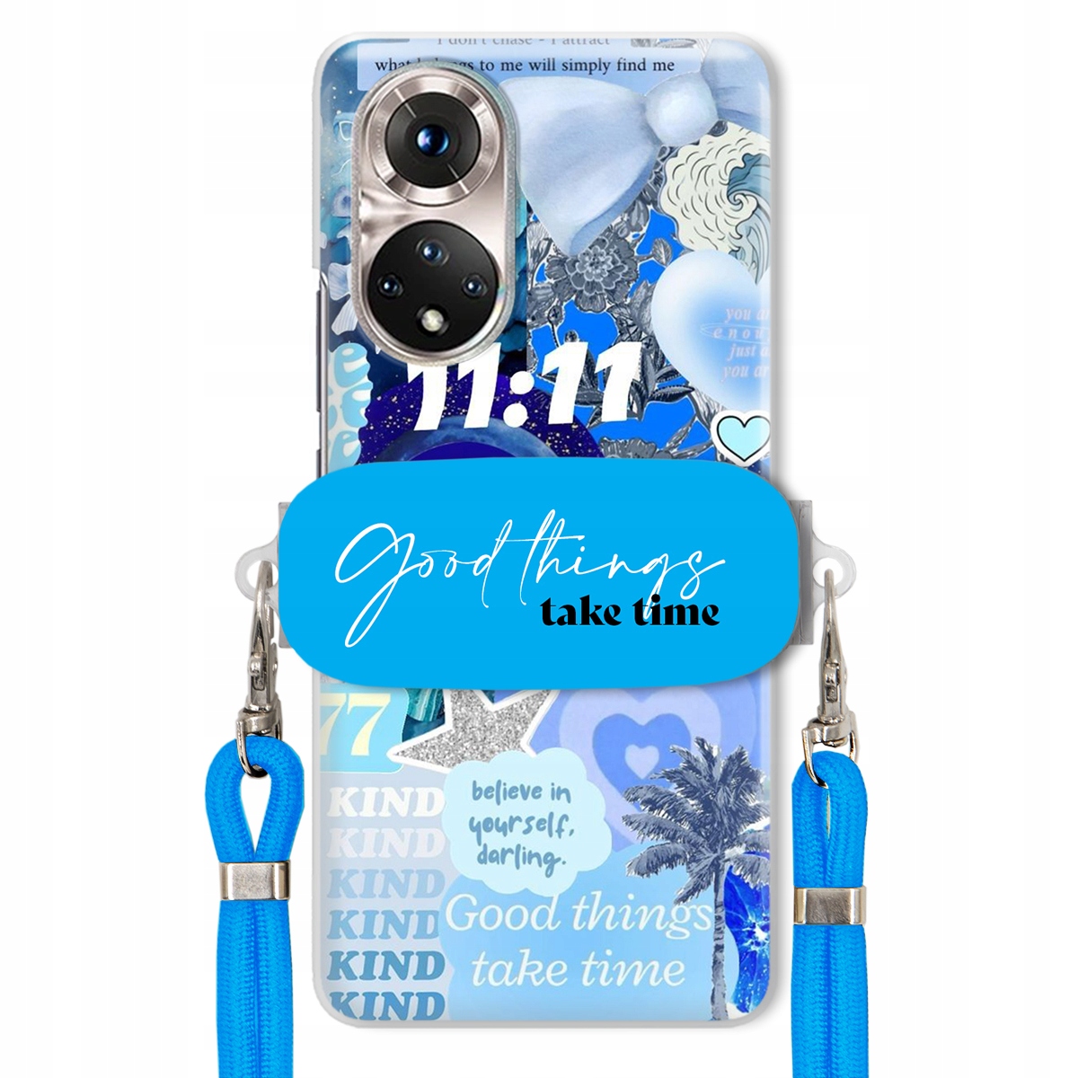 Puzdro pre Huawei Honor 50 Držiak Crossbody vodítko Good Things Sea Lata