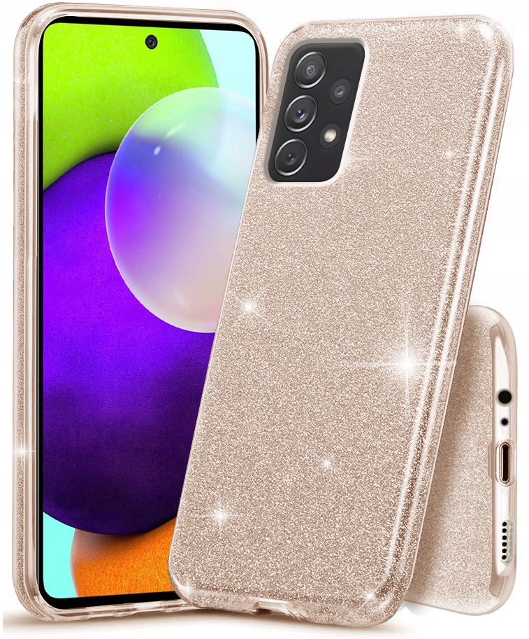 

Etui Brokat do Samsung Galaxy A72 Case Szkło 9H