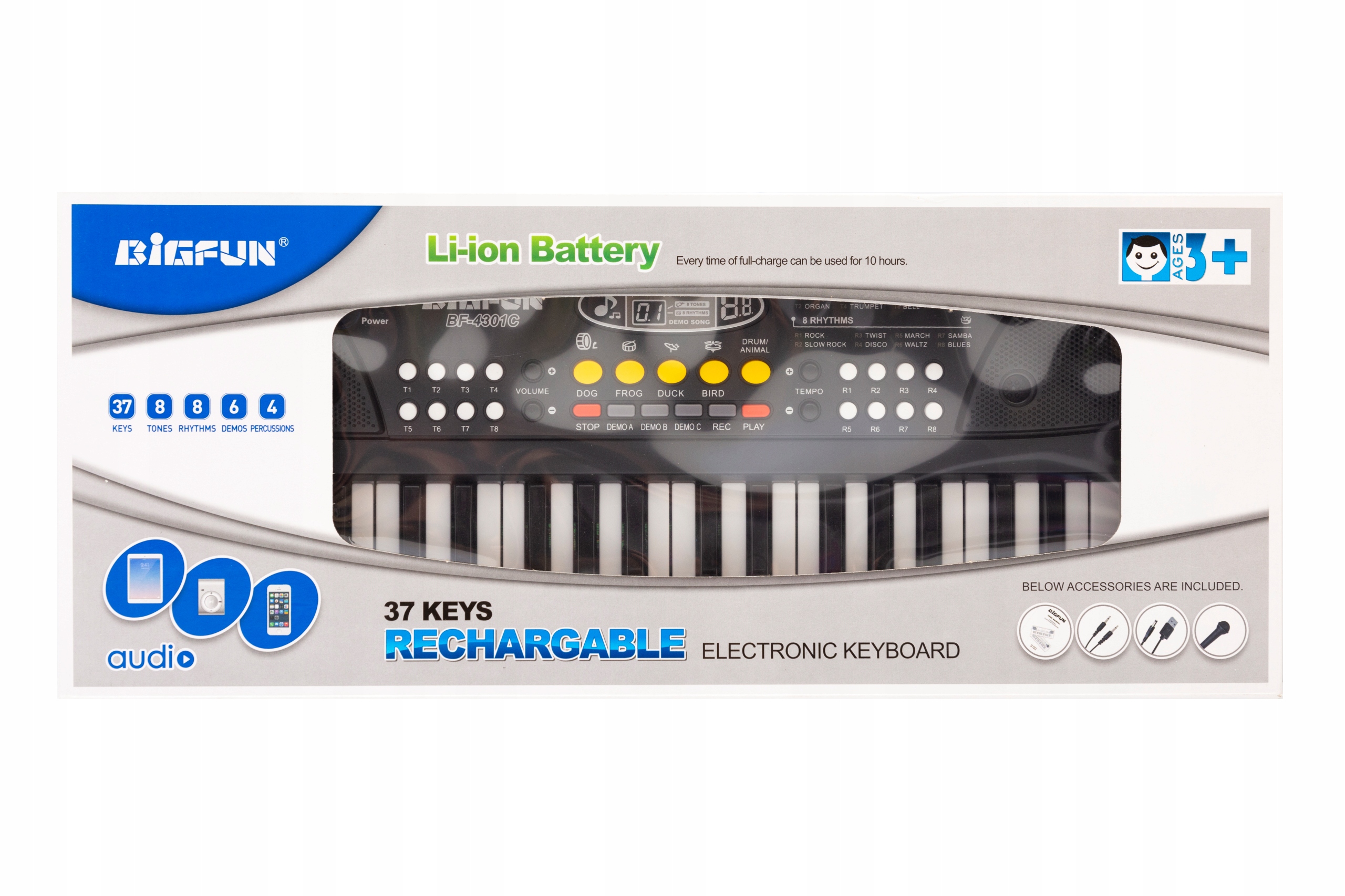 

Organki pianinko z mikrofonem keyboard 37 klawiszy