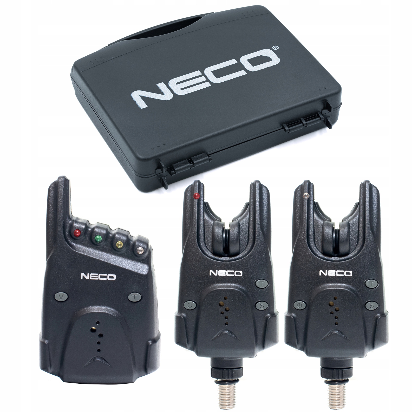 Zestaw Sygnalizatorów Brań Z Centralką 2+1 Neco Elektroniczne C102 Black