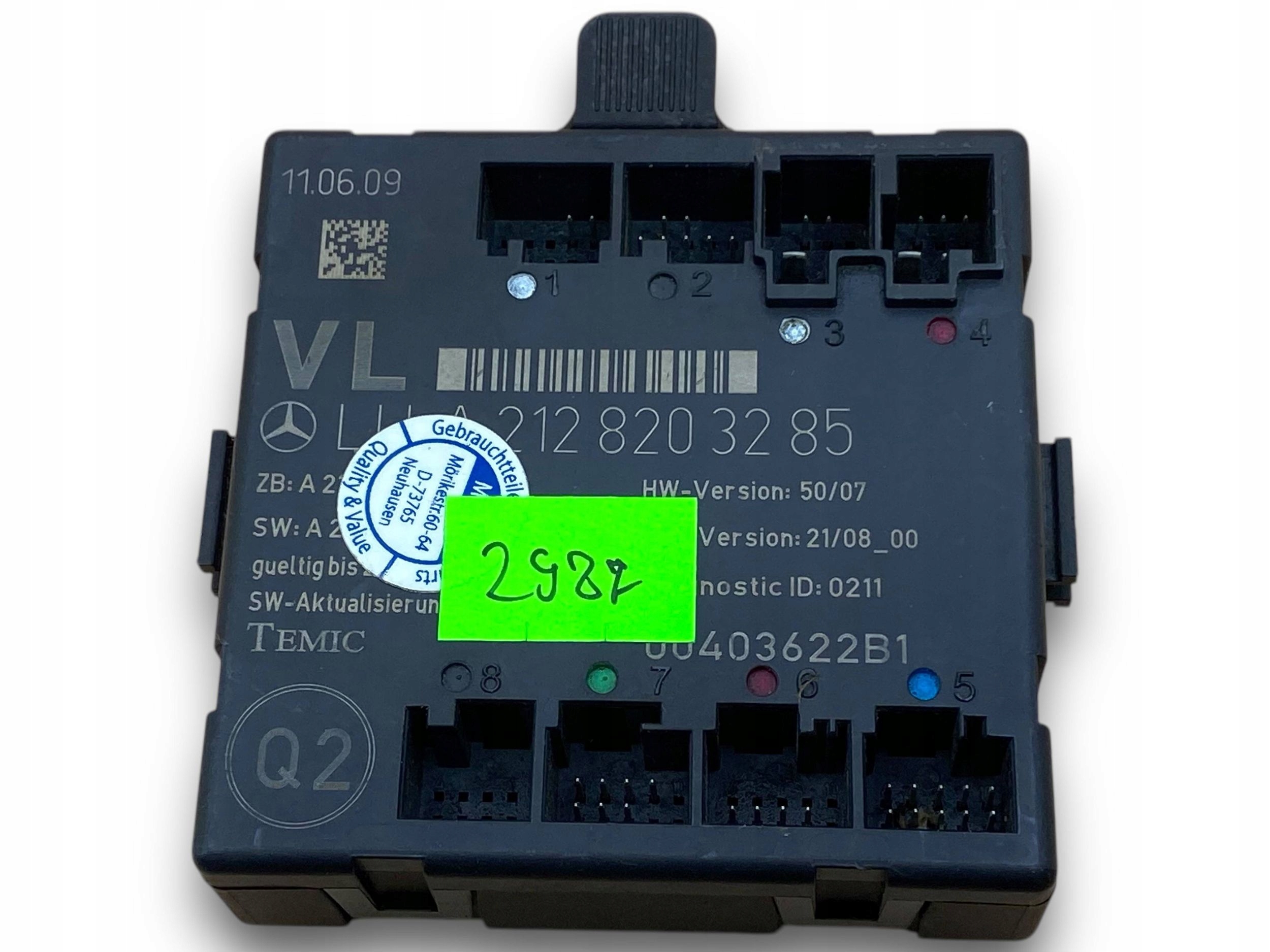 module control unit door left front MERCEDES W204 A2128203285 $J
