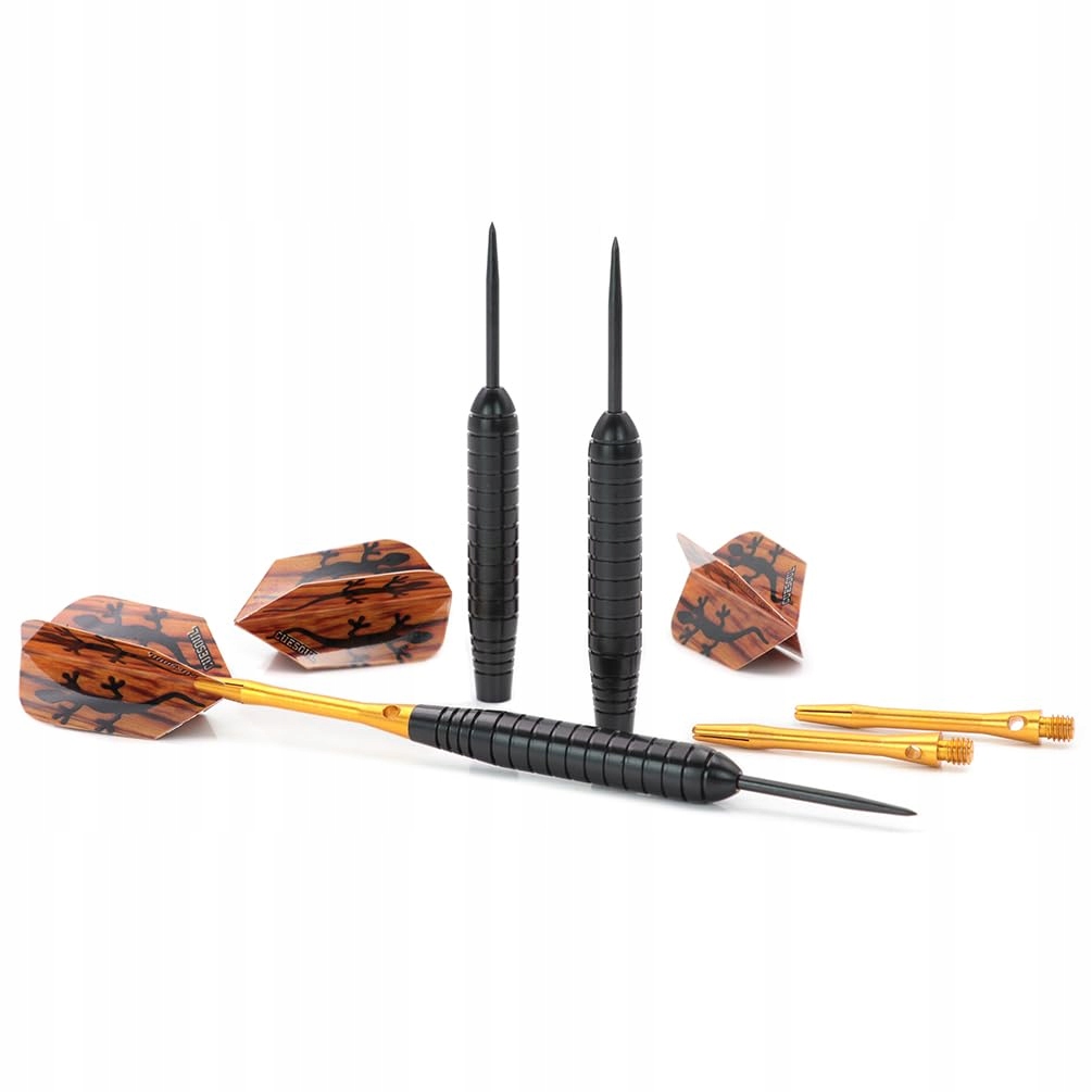 CUESOUL Rzutki Stalowe 23g Czarna Powłoka Mosiężne Beczki STBS051 — miniatura 2