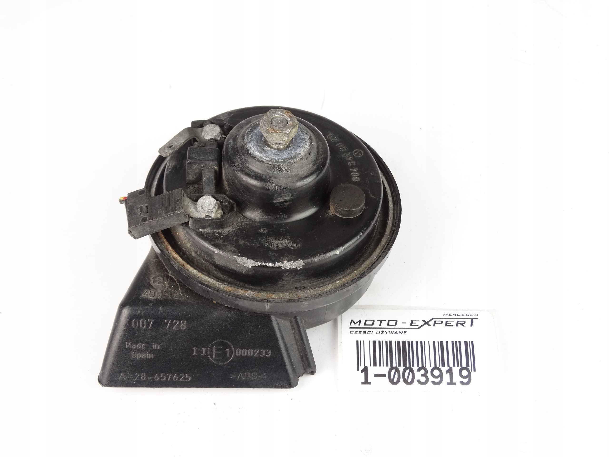 Mercedes W163 W220 W215 KLAKSON SYGNAŁ DŹWIĘKOWY A0045428020 Producent części Mercedes-Benz OE