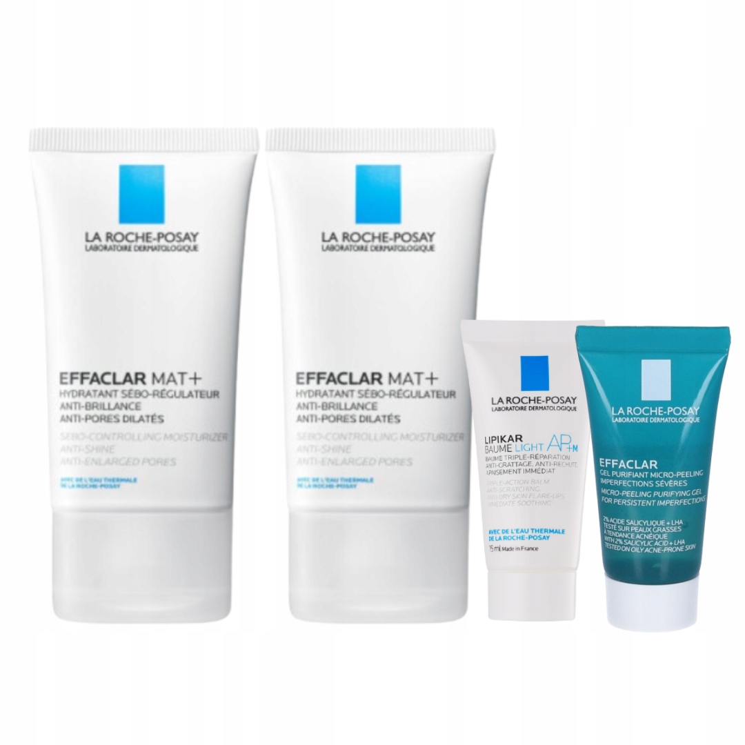 La Roche-Posay Effaclar Mat sebo-regulujący krem nawilżający 40ml 2-PAK