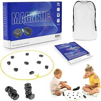 GRA W SZACHY BITEWNE KAMIENIAMI MAGNETYCZNYMI DLA DZIECI I DOROSŁYCH 20szt Stan opakowania oryginalne