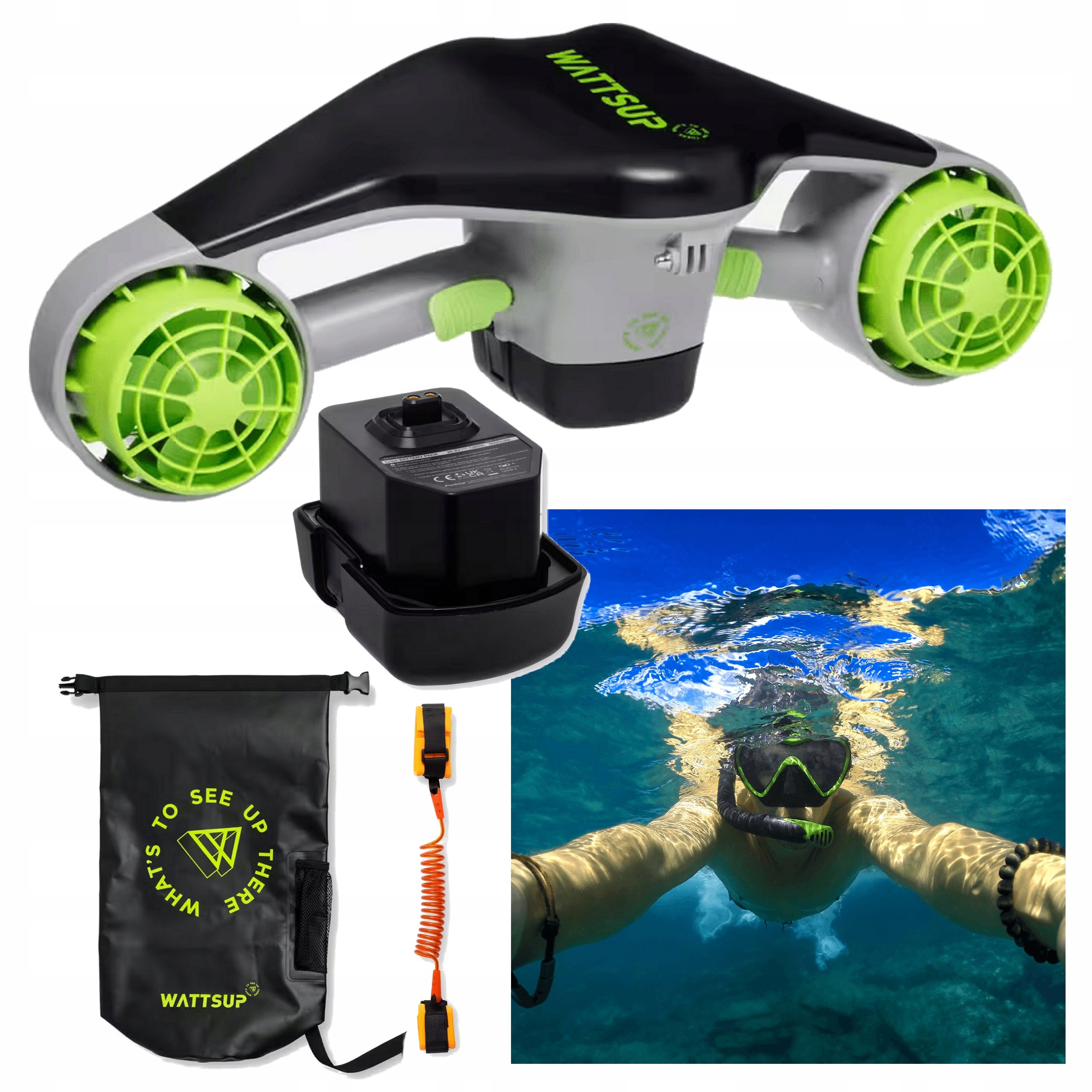 Podvodní Skútr Akumulátor Potápění Pohon Pro Paddleboardy