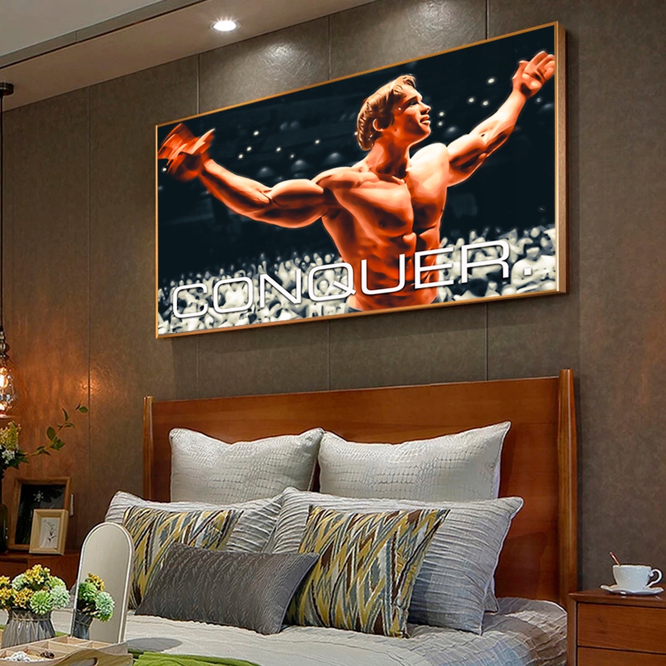 Obraz na płótnie Arnold Schwarzenegger 100x60cm Szerokość produktu 100 cm