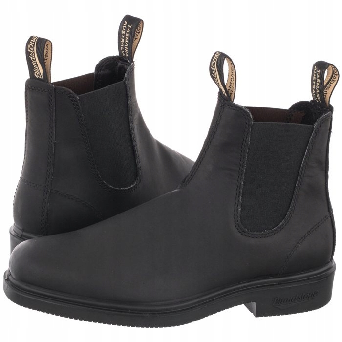 Klasické boty Chelsea Boots Kožené kotníkové Kotníkové Boty Blundstone 063 Černé
