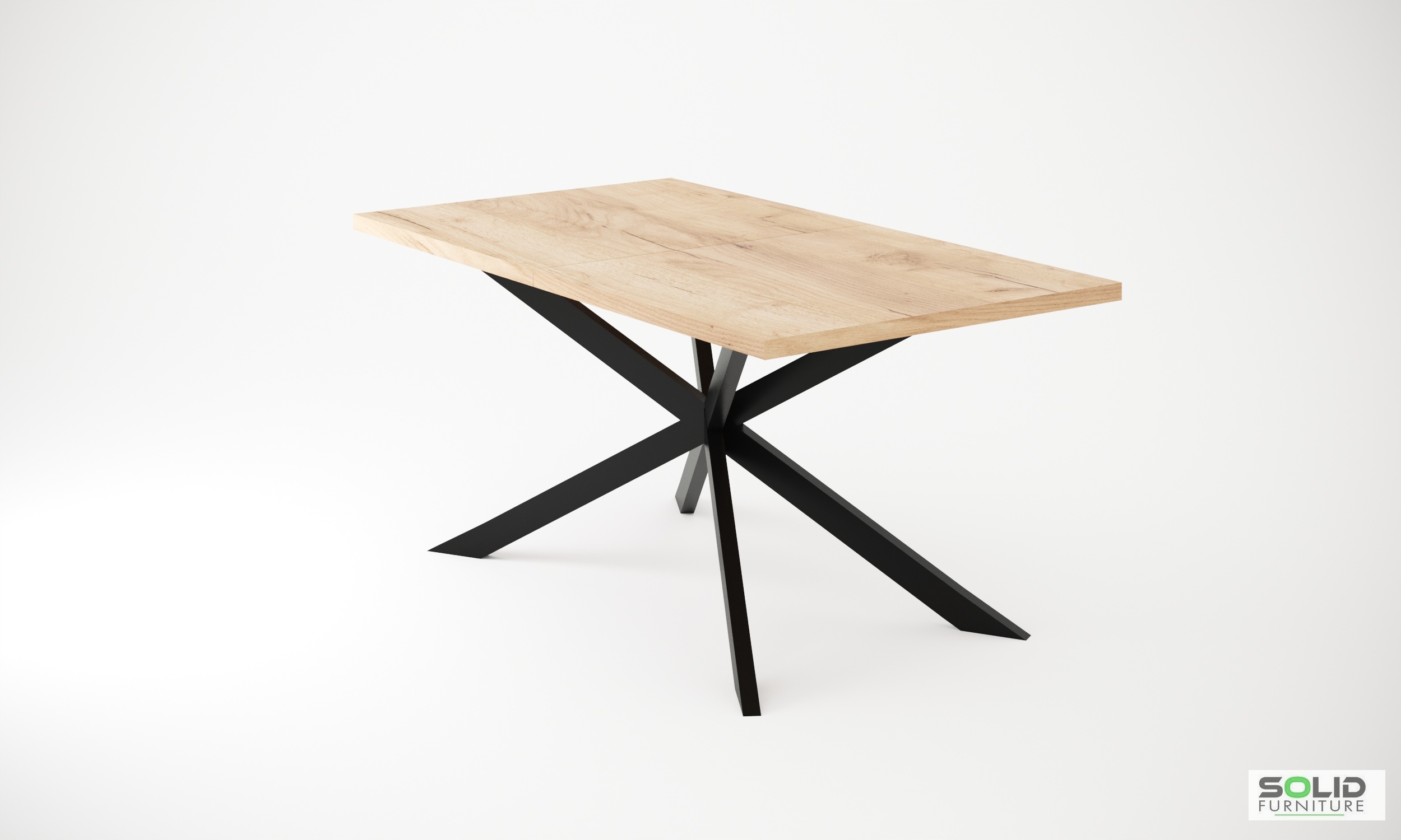 Stół loftowy noga pająk 180X90/260 Egger Halifax Marka SolidFurniture