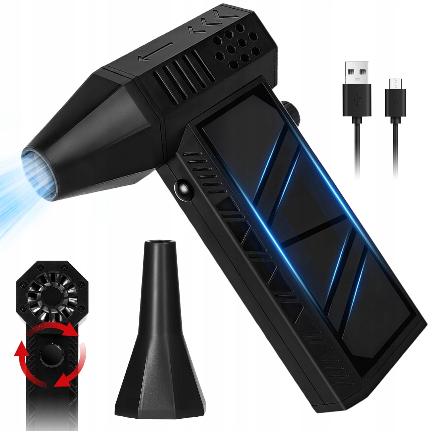 Přenosný Dmychadlo 130000 Ot/min S Výkonným Turbokompresorem Pro Elektronická Zařízení