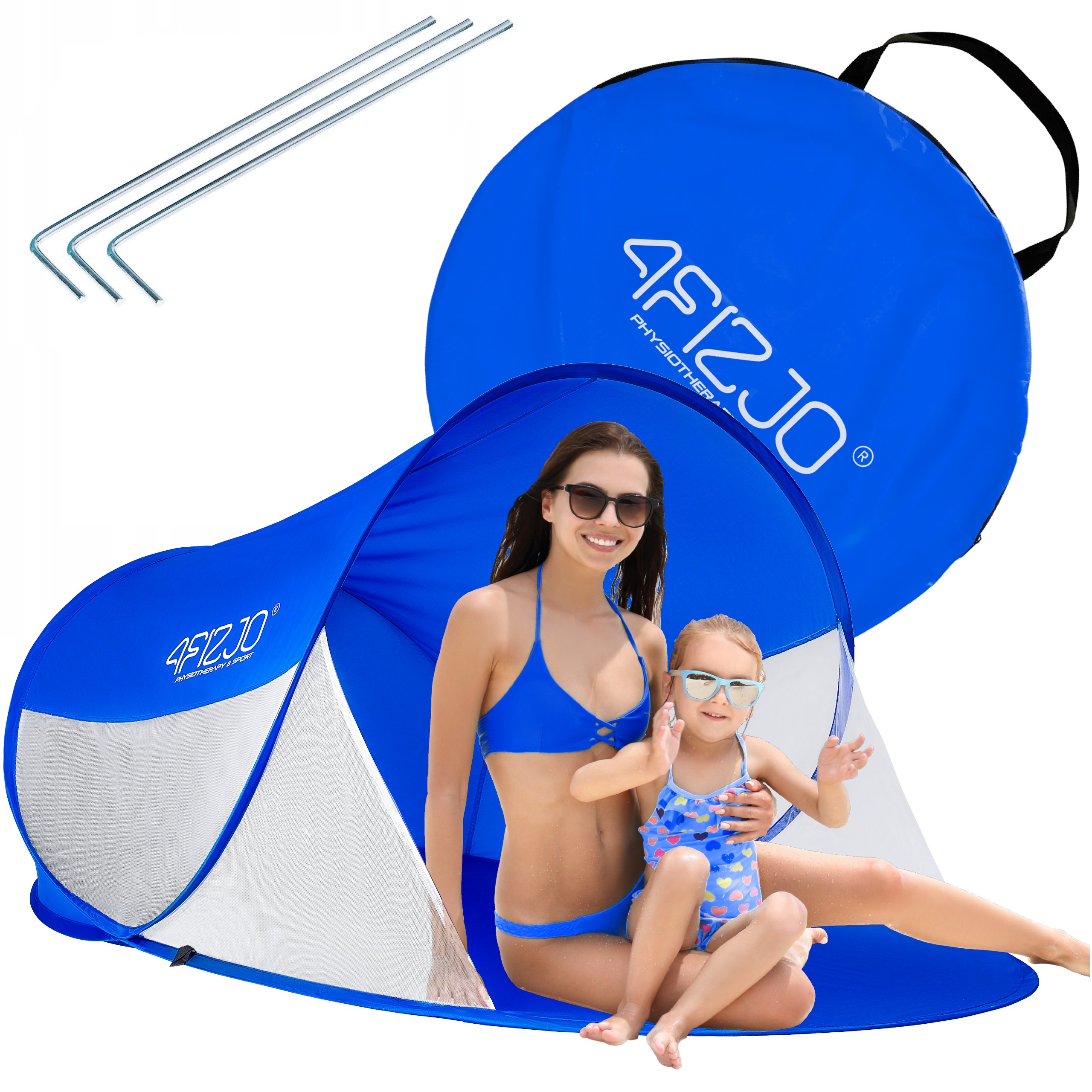 NAMIOT PLAŻOWY SAMOROZKŁADAJĄCY 4FIZJO PARAWAN