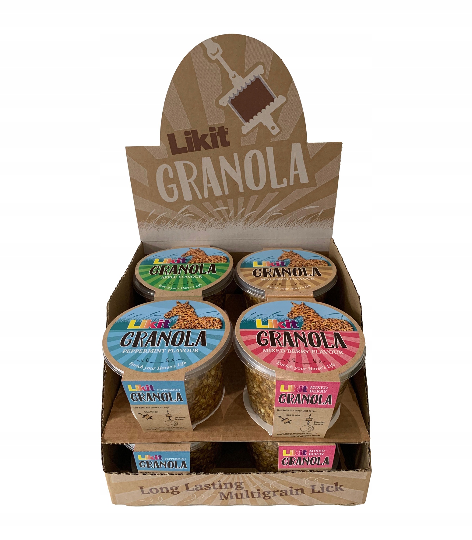 Obilná lízátka Likit Granola 550 g mix 8 kusů Waldhausen