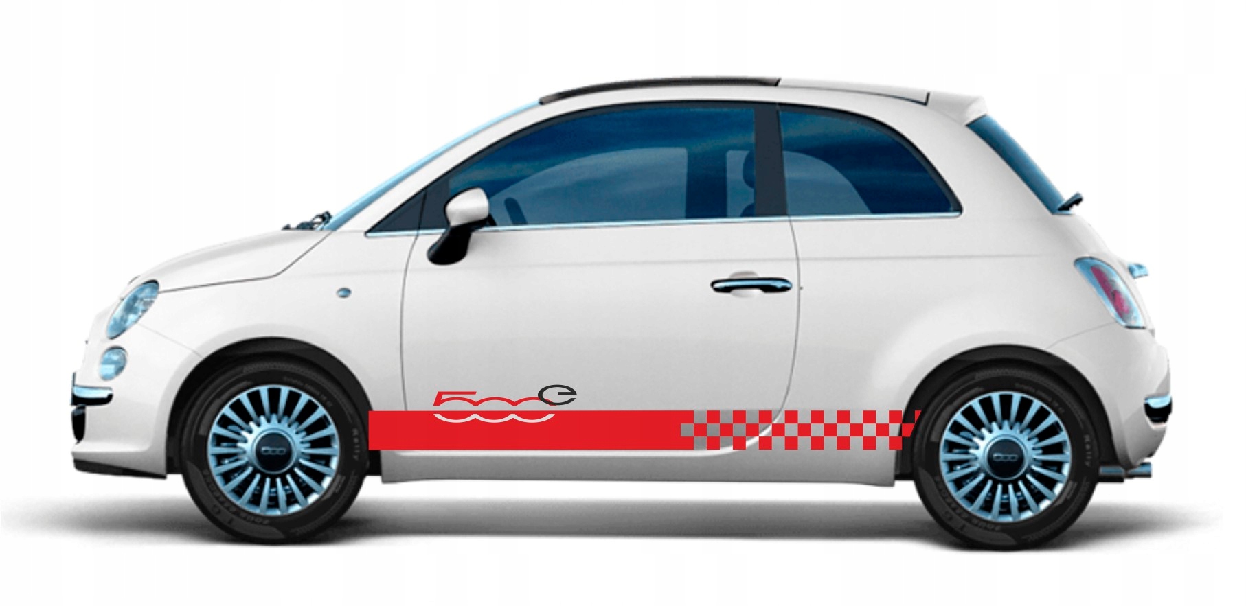 Samolepky Fiat 500e Abarth Vysoká Kvalita