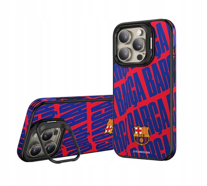 Pouzdro pro iPhone 15 Pro Fc Barcelona Kožené Magnetické Magsafe Bc