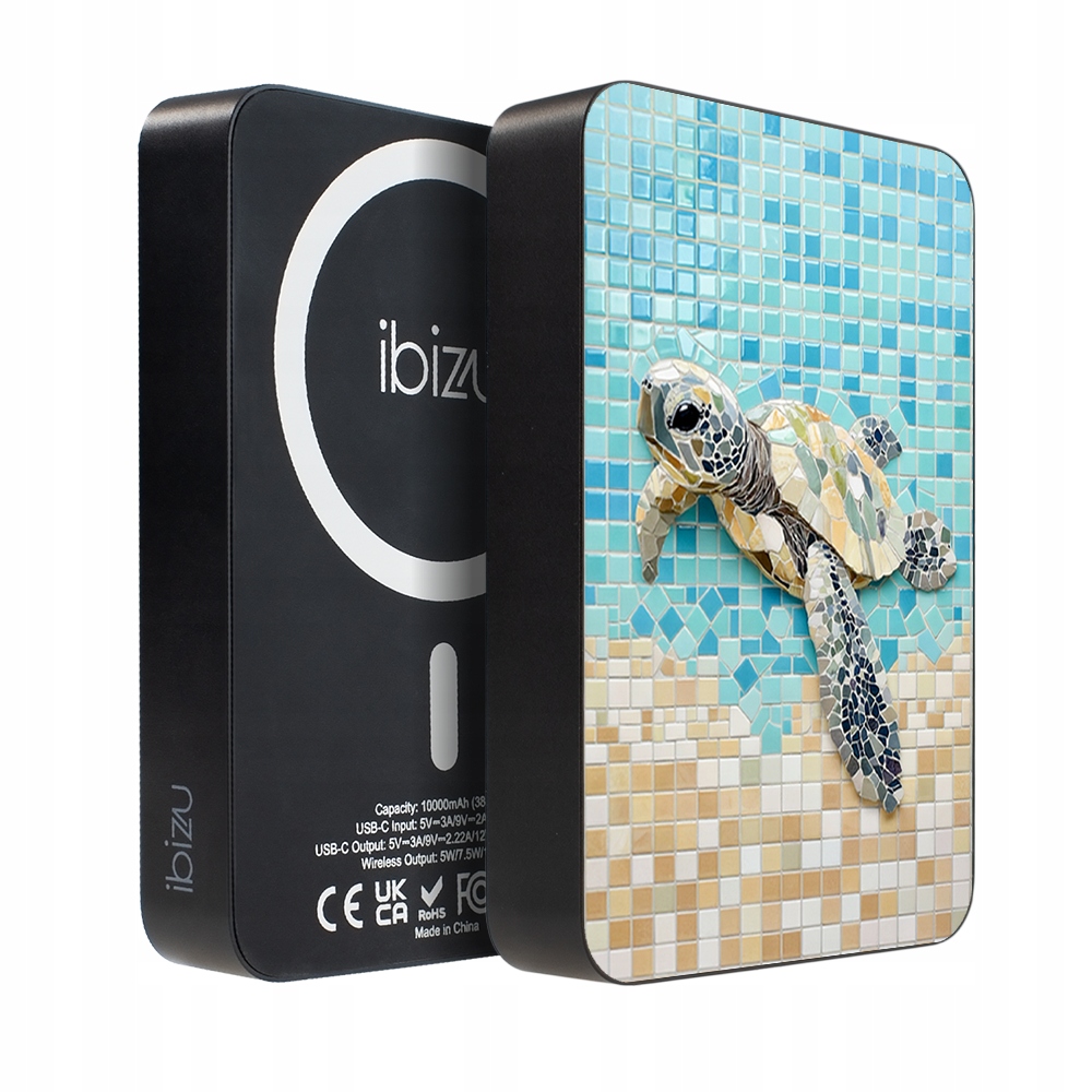 Powerbank Ibizu MagPower 10k MagSafe, 10 000 mAh, Żółw Caretta