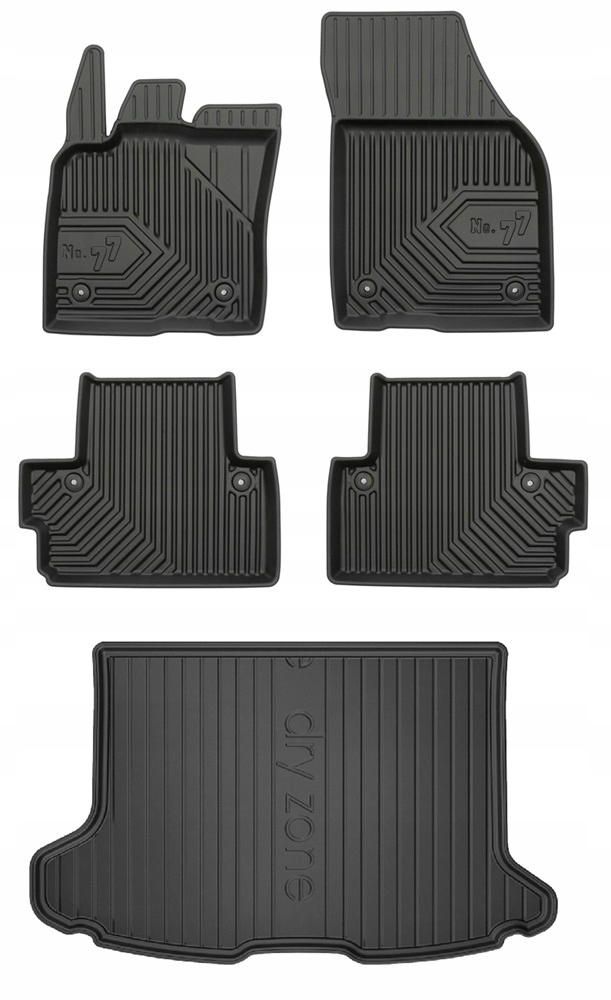 Set 77 Gumové rohože a rohože Volvo C30 Hatchback 2006-2012