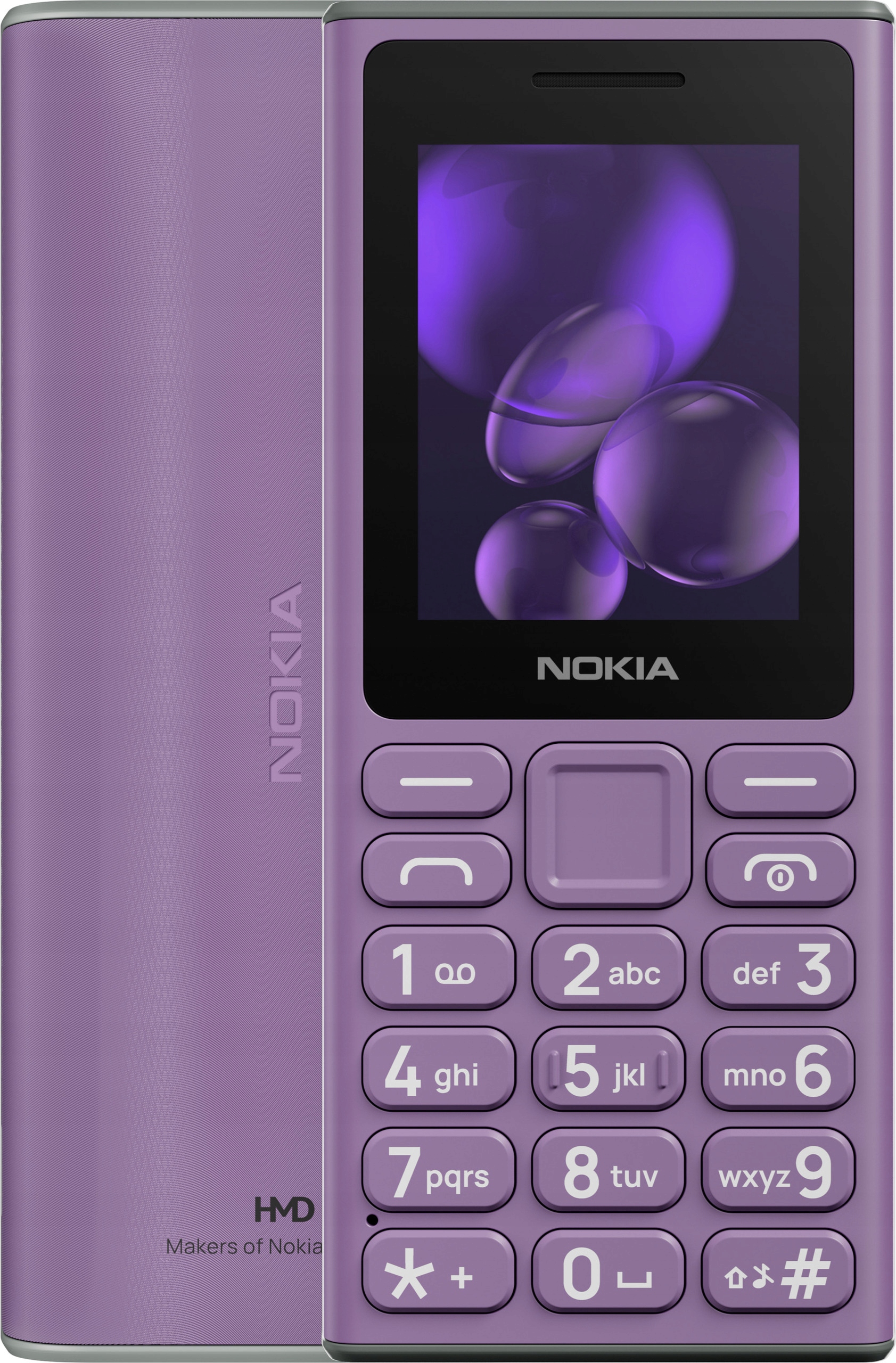 Nowy Telefon Nokia 105 (2024) Dual Sim Latarka Gry Radio fioletowy