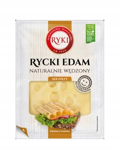 Levně 5 x Sýr Rycki Edam Uzený flow pack plátky 135 g