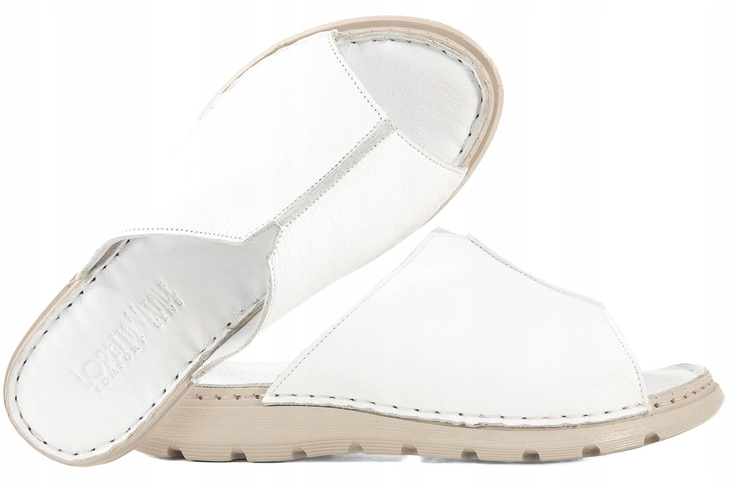 Loretta Vitale K213 Nazouváky Koturn Kůže bílá 37 Bílá