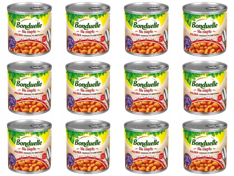 Levně 12 x 430 g Bonduelle Polská fazole po bretaňsku Zgrzewka