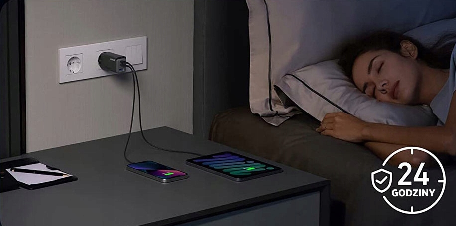 Ładowarka Anker GaNPrime 735 65W 1x USB-A 2x USB-C Napięcie wyjściowe 20 V