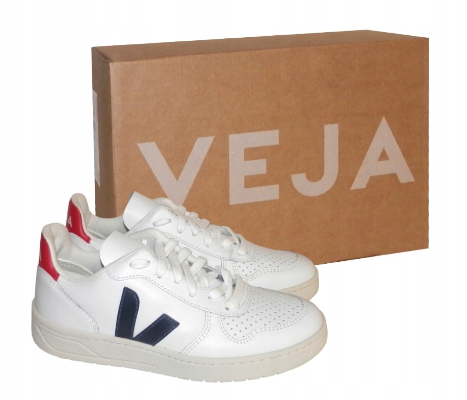 Kožené Sportovní Boty Veja V-10, Bílé, vel. 41