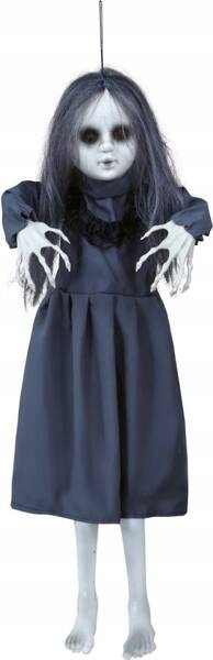 Závěsná Dekorace Strašidelná Dívka Šedá 80 CM Halloween