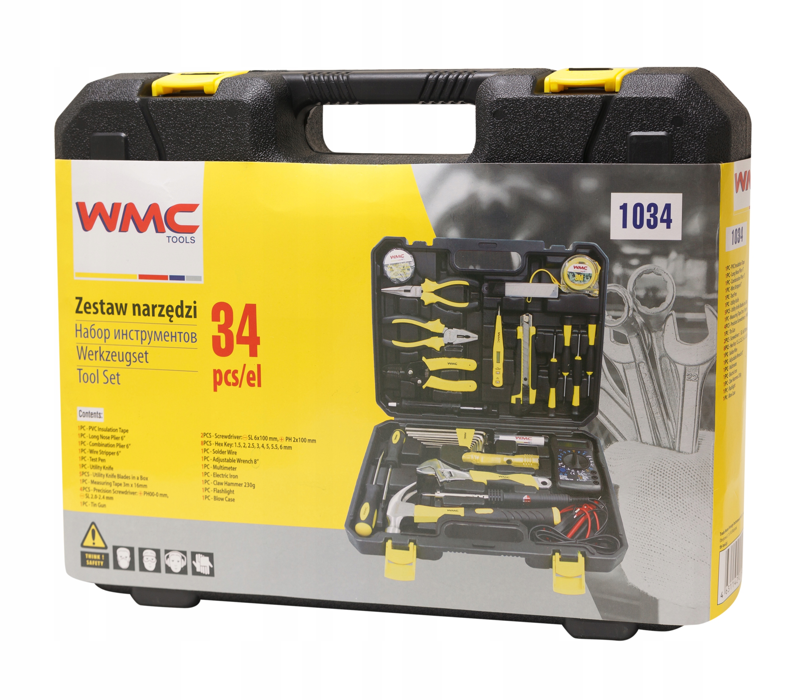 Набор wmc tools. WMC Tools набор инструментов 34пр, для электрика 1034. Набор инструмента для электрика WMC Tools. WMC-1034. Набор инструментов для электрика, 34 предмета WMC Tools 10342-80.