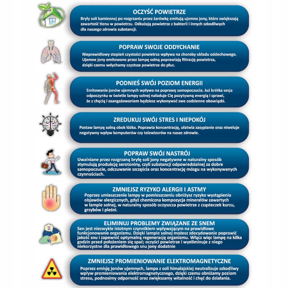 LAMPA SOLNA AROMATERAPIA JONIZATOR SÓL HIMALAJSKA Kod producenta LAMPA.AROMATERAPIA