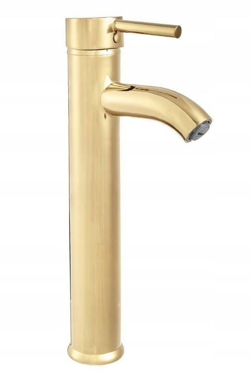 

Bateria Umywalkowa Złota Wysoka 30CM