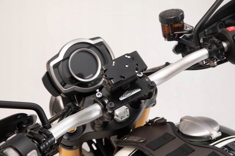Upevnenie Gps Na Volant Sw-motech Honda/suzuki/triumph Models Black