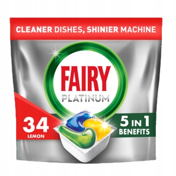 Fairy Platinum All In One Kapsle do myčky nádobí Citron 34 ks
