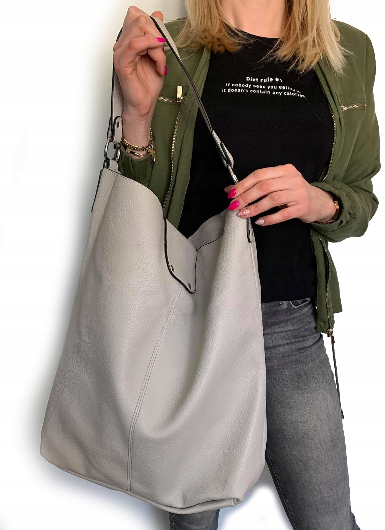 ŚWIETNA TOREBKA WOREK LISTONOSZKA Xl 2 W 1 Kolor wielokolorowy